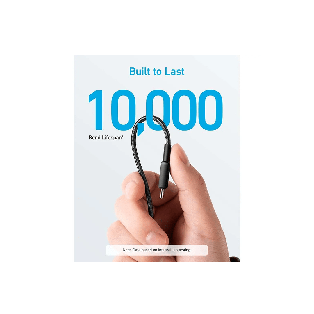 Anker 322 USB-C to USB-C Braided Cable 60W 6ft - Black in Qatar Anker 322 USB-C to USB-C Braided Cable 60W 6ft - Black in Qatar